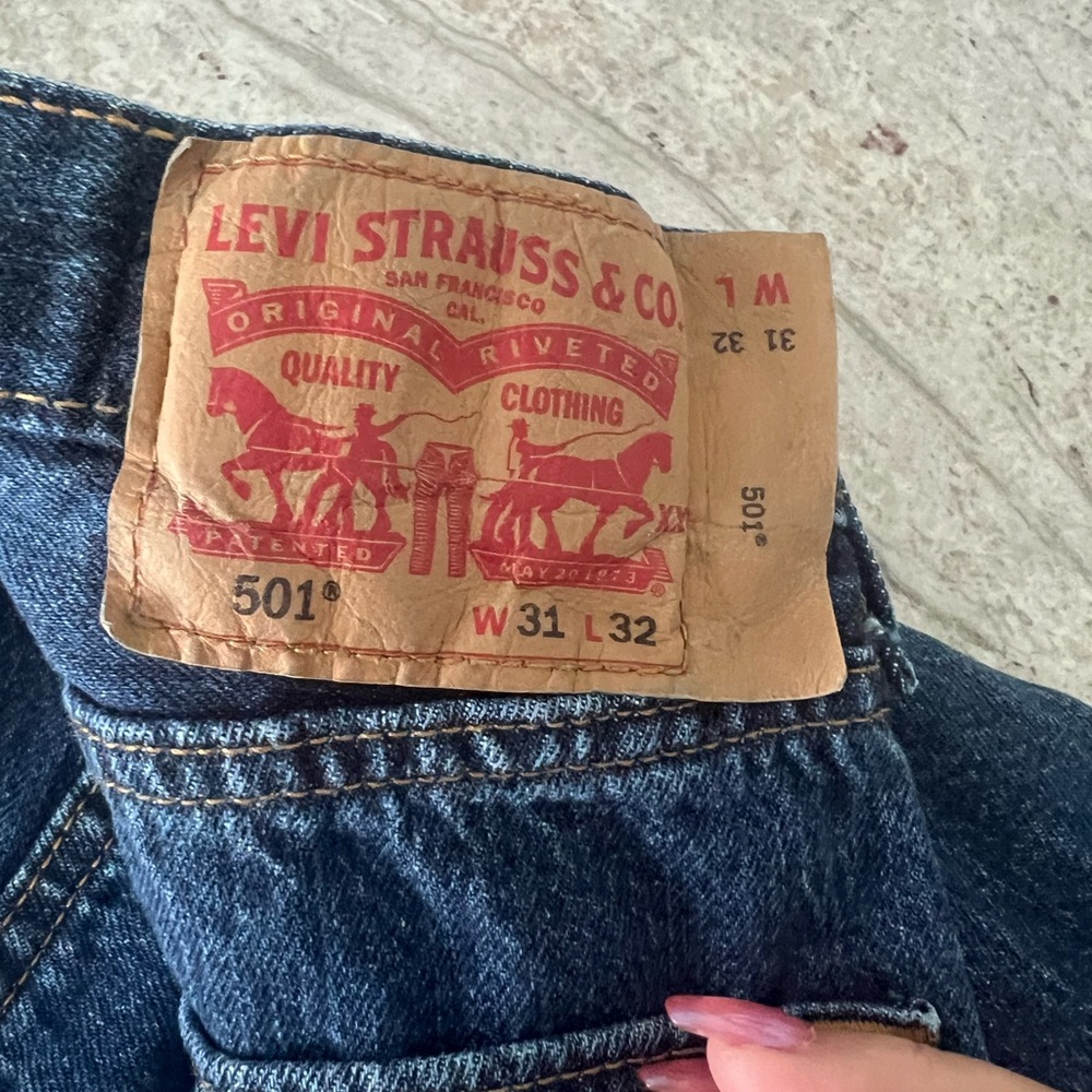 Levi's Indigo Blue Straight Jeans Classic Style 31w